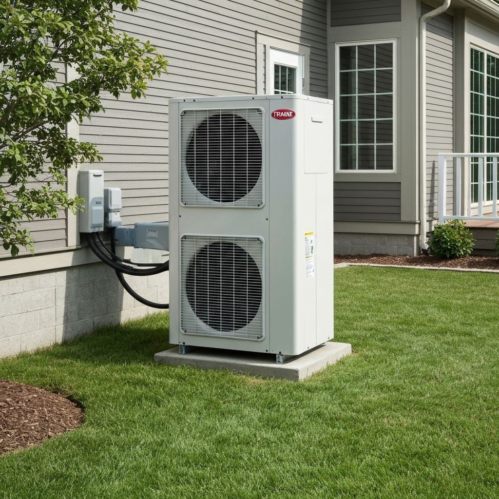 Trane air conditioning unit installation